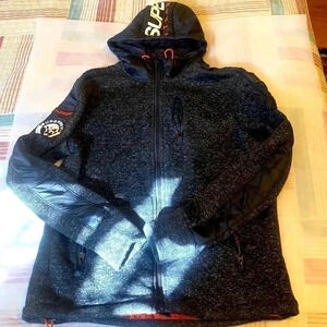 SUPERDRY BRAND warm hoodie Unisex Medium size New  Condition
